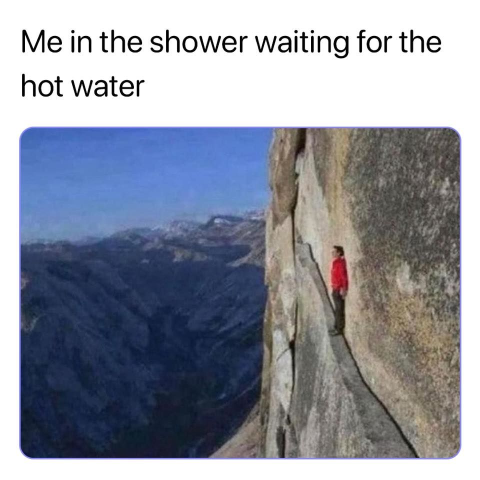 Waiting For Hot Water in The Shower
